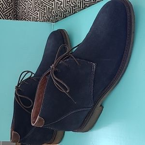 Johnston & Murphy boots Navy, dark blue, sheepskin, size 10 M, 1 time wearing